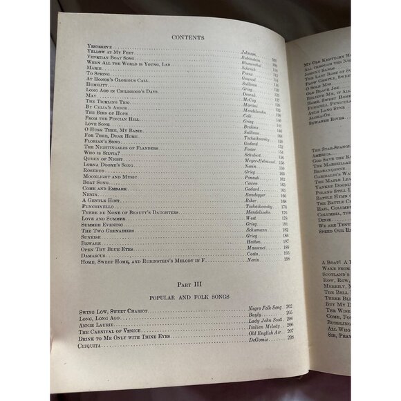 The David Bispham Song Book 1920 Hardcover Mixed Voices Choral Selections & Misc - Picture 7 of 16